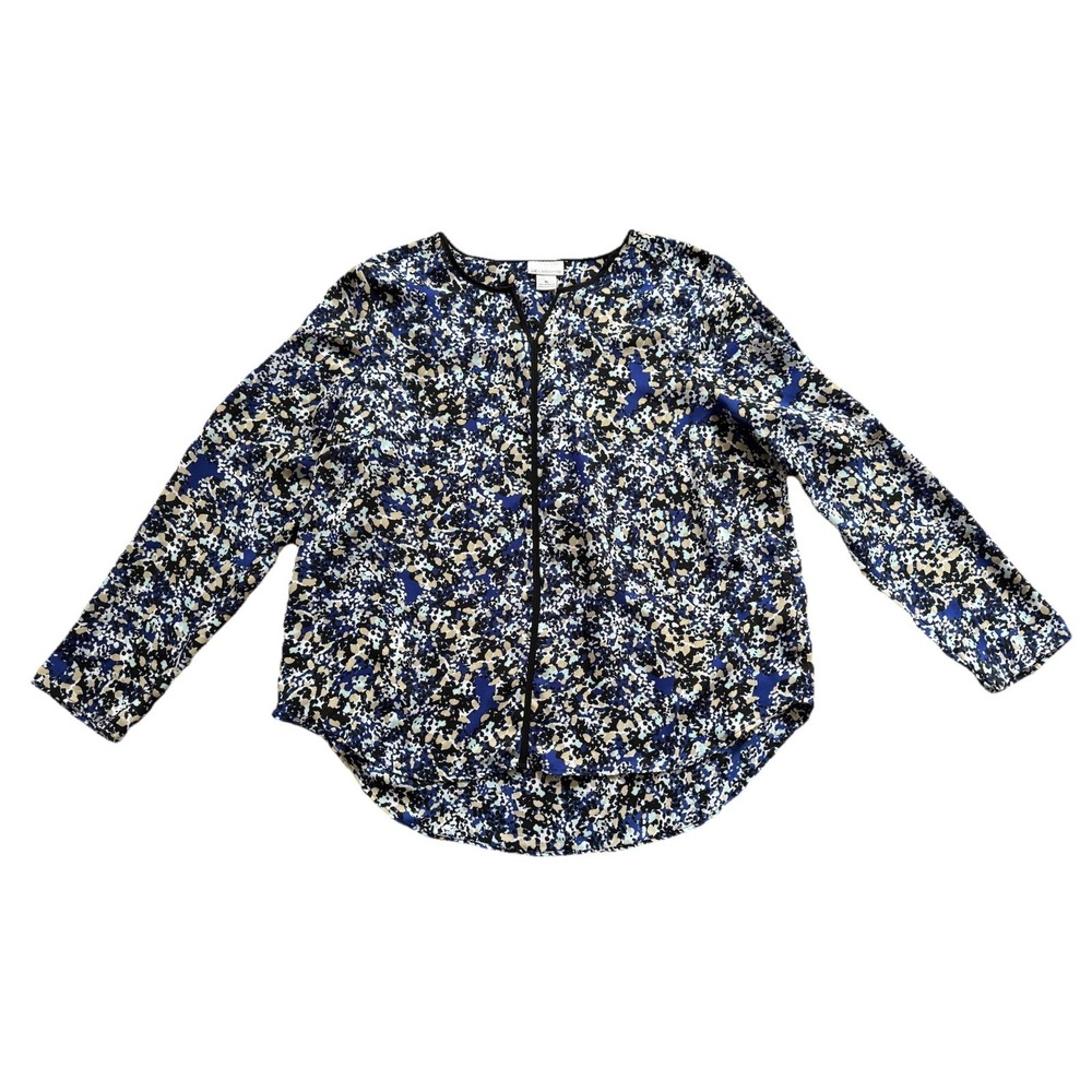 Liz Claiborne Shirt Tunic Top Women's Size XL See-Through Multicolor